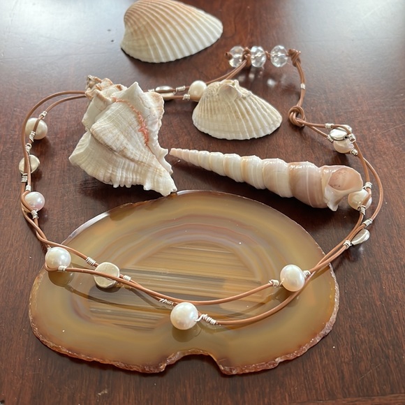 Freshwater Pearls on Triple Wrap Bracelet OOOK - Picture 5 of 5